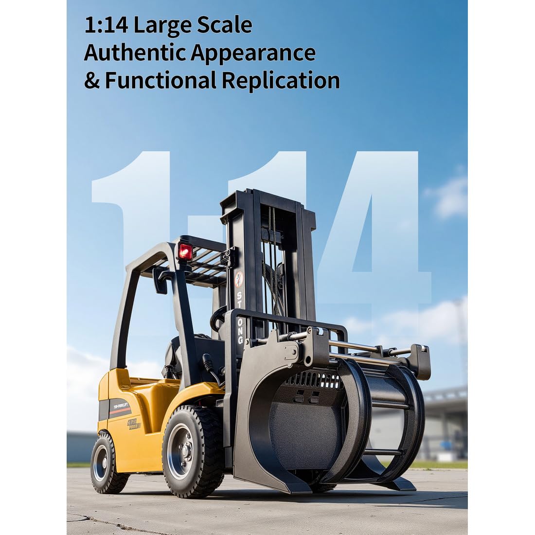 1/14 RC Forklift, Alloy Grabber & Fork, Warehouse Operation