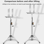 Sheetrock Lift Drywall Lift, Adjustable Telescopic Arm with Lockable Casters High 3.4M/3.7M/4.3M Drywall Jack Easy to Move Made of Galvanized Steel Pipe Stable and Durable(4.3M)