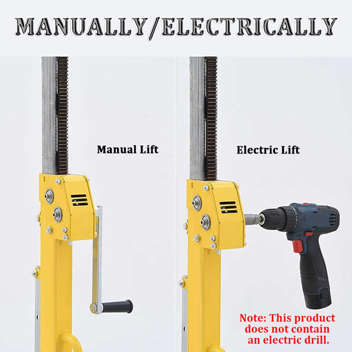 Adjustable Drywall Jack Lift for Ceiling Installation, Foldable Labor-Saving Construction Tool with Telescopic Arm & Lockable Wheels, Ideal for Home Improvement and Professional Use