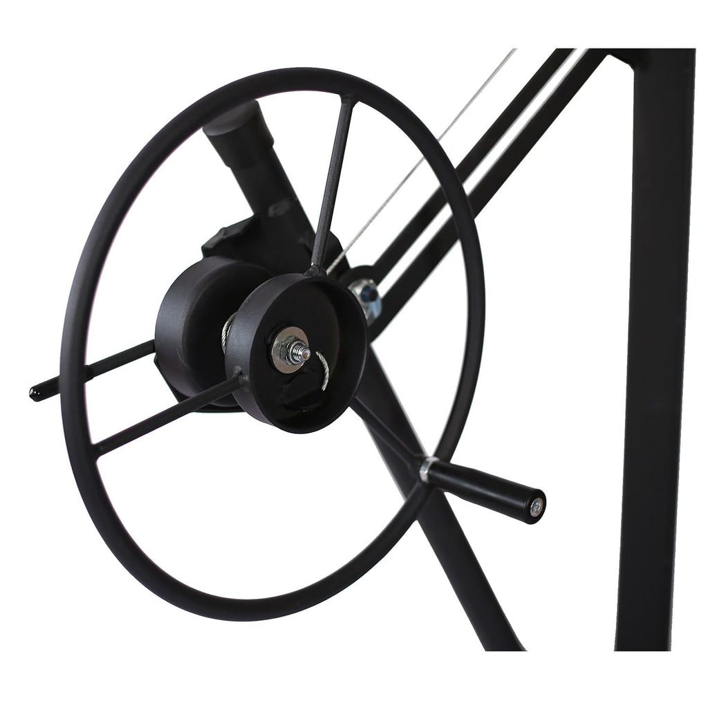 Drywall Lift 13 Ft, 150 LBS Heavy Duty Drywall Panel Hoist Jack, Rolling Sheetrock Lift with 360 Adjustable Telescopic Arm, Built-in Winch & 3 Lockable Wheels,Black,Black