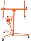 Drywall Lift 16 FT, Heavy-Duty 150 Lbs Drywall Rolling Lifter Panel, Sheetrock Hoist Lift Drywall Jack Lift for Ceiling, Drywall Panel Hoist with 360° Adjustable Telescopic Arm & 3 Lockable Wheels