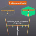 Three in One Drywall Lift Manual and Electric Dual Purpose 10.5/12.1/13.4FT Max Height Drywall Lift Panel Stable Lifting for Ceiling and Walls Tools Sheetrock Lifter Tool(12.1FT)