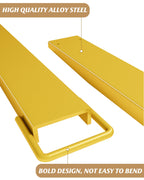 GARVEE Forklift Extensions, 96 in Length 4.5 in Width Fork Extensions for Forklifts, Heavy Duty Steel Forklift Attachment, 1 Pair Pallet Fork Extensions, Yellow