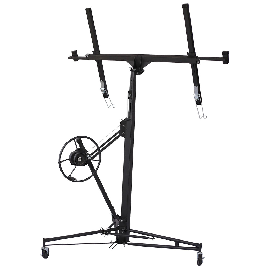 Drywall Lift, 16-Foot Panel Hoist, 150-lb Capacity, Black