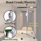 Drywall Lift Hoist with Adjustable Arm and Wheels, Heavy-Duty Labor-Saving Construction Tool for Panel Lifting
