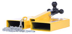 Vestil FTTM-2 Steel Fork Lift Hitch Attachment 20-9/16 in x 14-1/2 in x 8-1/16 in 1500 Lb. Capacity Yellow