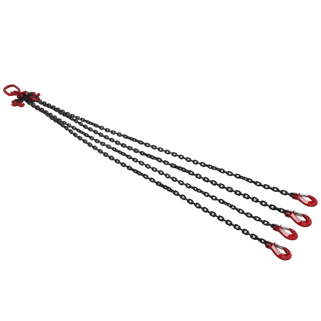 Dioche Chains Chain Leg 6mm Lifting Chain 2 Meter Ton Duty Steel - Versatile for Mines, Ports, and Buildings