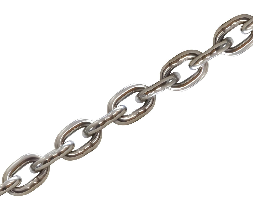 G43 ISO AISI 316 Marine Grade Stainless Steel Anchor Chain | Mirror Polished Finish | Marine Grade | ISO G43 (Choose Size and Length)