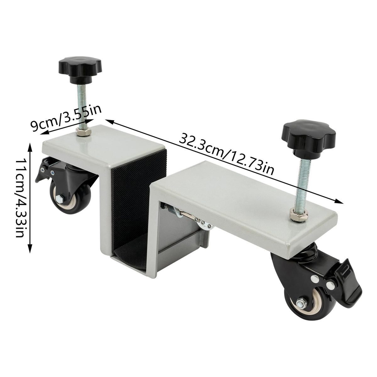 Door Installation Kit for 1.375-1.75 Inch Doors, 1000 lbs Capacity, 4 Positioning Clamps, Silver, Heavy Duty Moving and Mounting Tool for Contractors & DIY Homeowners