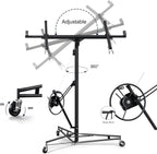 16 ft Drywall Lift, 150 Lbs Heavy Duty Sheetrock Hoist with Wheels