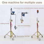 Drywall Jack Lifter, Adjustable Telescopic Arm Drywall Lifter with Locking Casters Convenient and Labor-Saving Portable Commercial Woodworking Tools Lighting Installation Tools(3M)
