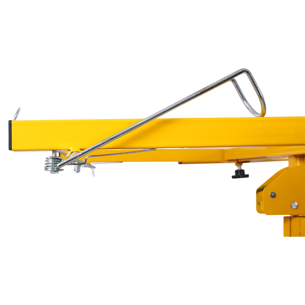 Gecheer Drywall Lift Hoist with Rolling Casters – 150 lb Capacity, 4 ft x 16 ft Max Panel Size, Tool- Assembly, Stable Wheelbase, Quiet Pulley System for