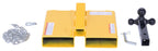 Vestil FTTM-2 Steel Fork Lift Hitch Attachment 20-9/16 in x 14-1/2 in x 8-1/16 in 1500 Lb. Capacity Yellow