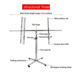FORRTY Plaster Board Lifter PortableDrywall Lift Panel Hoist Construction Tools Sheetrock Drywall Panel Lifter Level Bracket Lockable Wheels(3.2m)