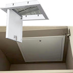 Lockable Metal Loft Ceiling Access Panel - Durable Attic Inspection Hatch for Electrical & Plumbing, Sizes 10-30 in - Heavy-Duty Drywall Lift (22x34 in) for Easy Access