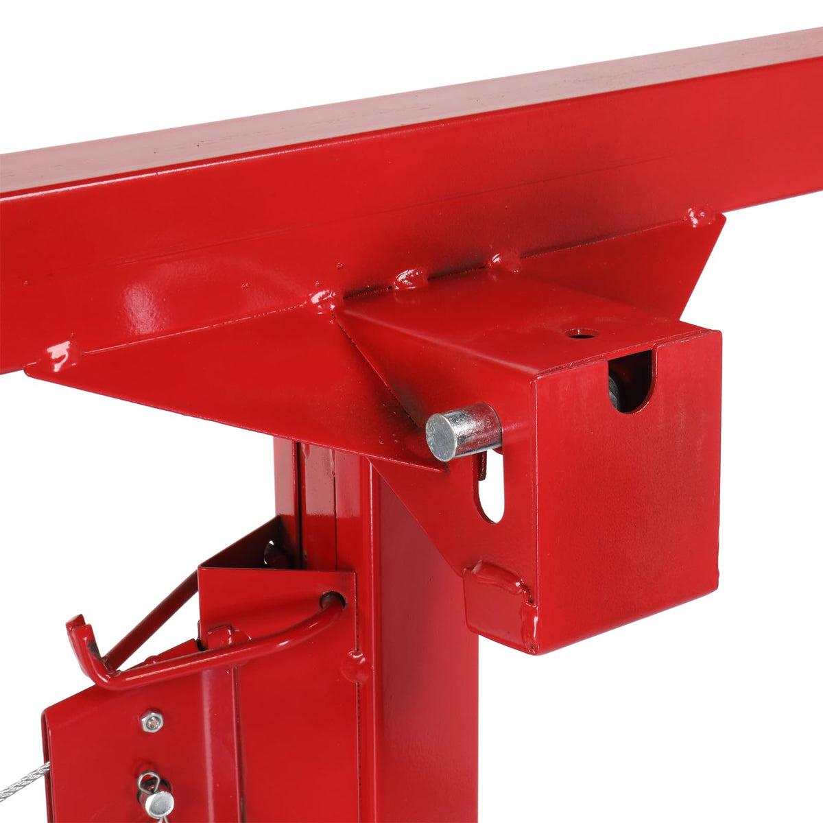 16FT Drywall Lift Sheetrock Lift, 150LBS Capacity, Drywall Lift Panel Hoist with Telescopic Arm, Drywall Jack Lift for Home Improvement Classic, 4'x16' Panel Size, Bright Red, Steel