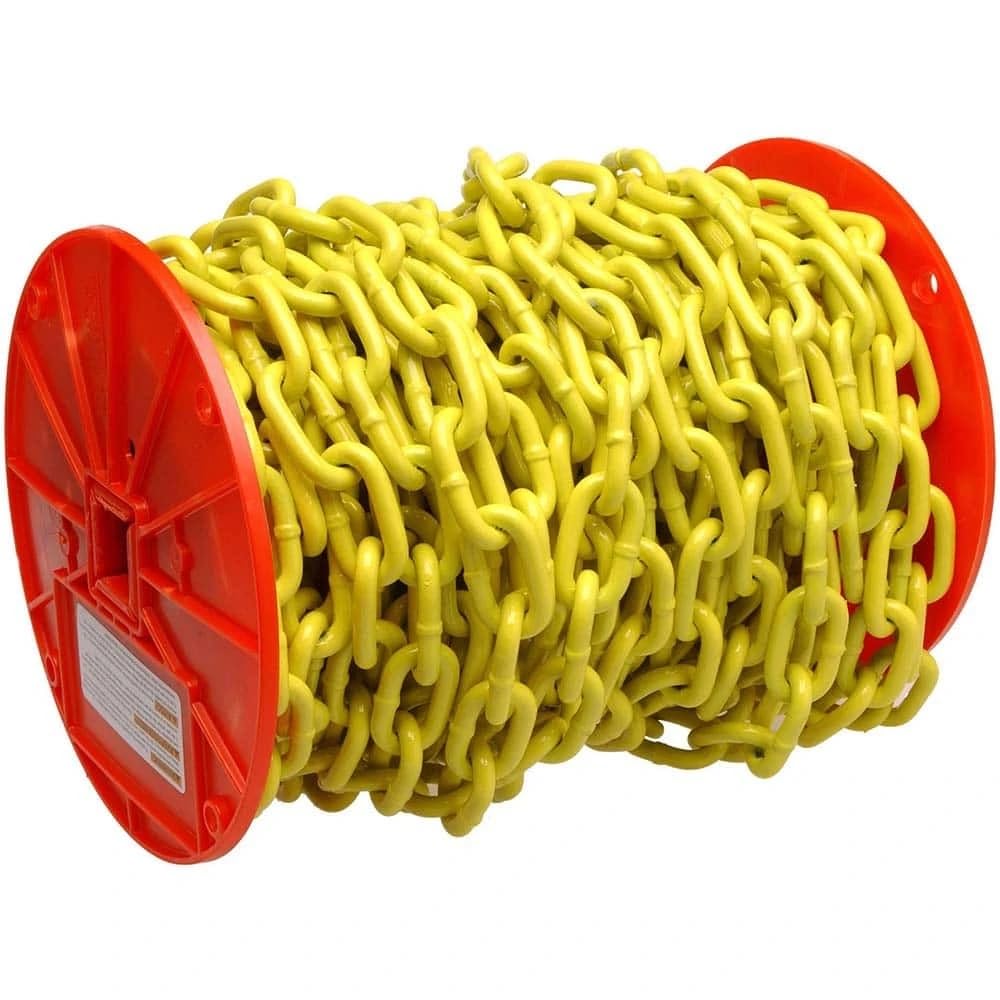 Campbell PD0725027 3/16 X 100' Yellow Poly Proof Coil Chain Reel 020418184642
