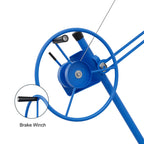Drywall Lift 16FT, Sheetrock Lift 150LBS Heavy Duty Drywall Lift Panel with 360° Adjustable Telescopic Arm & 3 Lockable Wheels, Drywall Lifter for Home Improvement (Blue)