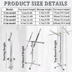 Drywall Lift, Panel Lift, Drywall Construction, Max Lifting Capacity 80 Kg, Suitable for Furniture Upholstery, Commercial and Industrial, with Lockable Castors ()