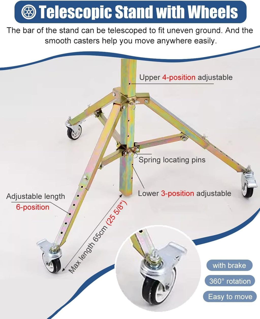 10 11.5 13ft Drywall Panel Hoist with Wheels, Ceiling Sheetrock Lift Drywall Lift, Portable Drywall Jack Construction Tools for Commercial Residential(Max Height 3.0m/9.8ft)