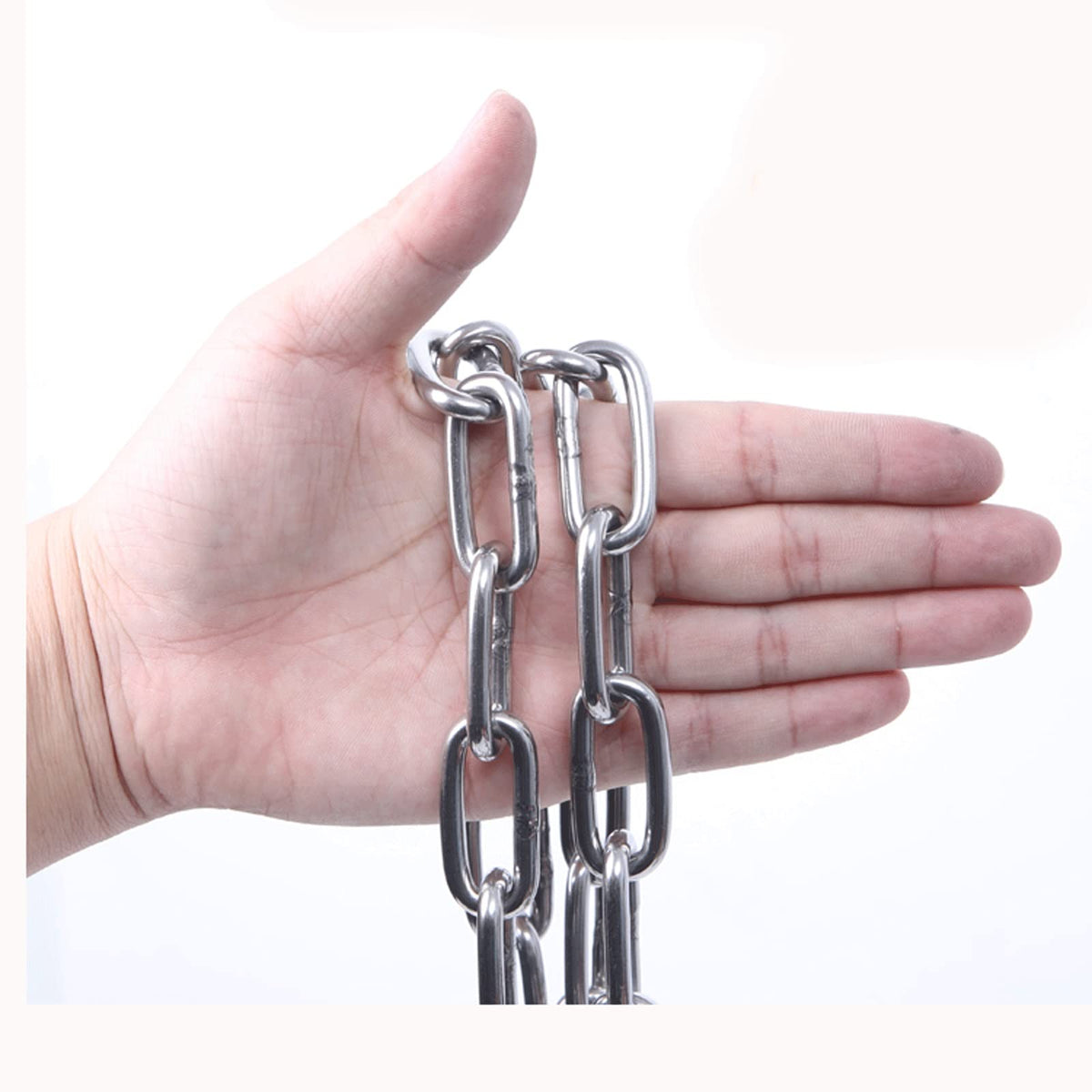 Safety Guardrail Chain, Garden Gate Chain Restrain The Dog Chain Dog Chain( golden Retriever) Stainless Steel Chain Hang Clothes And Quilts Stainless Steel Coiled Chain Anti- theft Door Chain