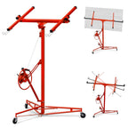 16FT Drywall Lift Sheetrock Lift, 150LBS Drywall Lift Panel Hoist with 4 Lockable Wheels for Ceiling, Drywall Rolling Lifter Panel, Drywall Jack Lift for Home & Commercial Use, Yellow