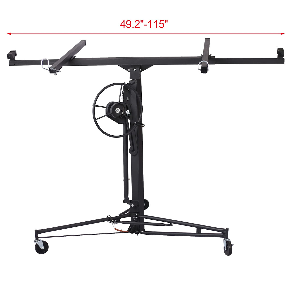 11ft Drywall Rolling Lifter Panel Hoist, 150lb Sheetrock Jack Tool for Home