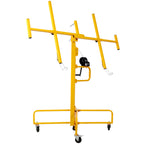 Drywall Lift Panel 13' Lift Drywall Panel Hoist Jack Lifter Jack Rolling Caster Wheel Sheetrock Drywall Lift Construction Tools,150-lb. Capacity, 4ft. x 16ft. Max. Sheet Size
