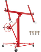 VEVOR 11ft Drywall Lift Heavy-Duty 150 lbs Mobile Sheetrock Hoist Yellow