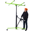Tidyard Drywall Lift Panel Hoist, 11 Foot Adjustable Telescoping Steel Drywall Lifter with Built-in Winch Brake and Foldable Tripod Base for Home Renovation and Commercial Construction