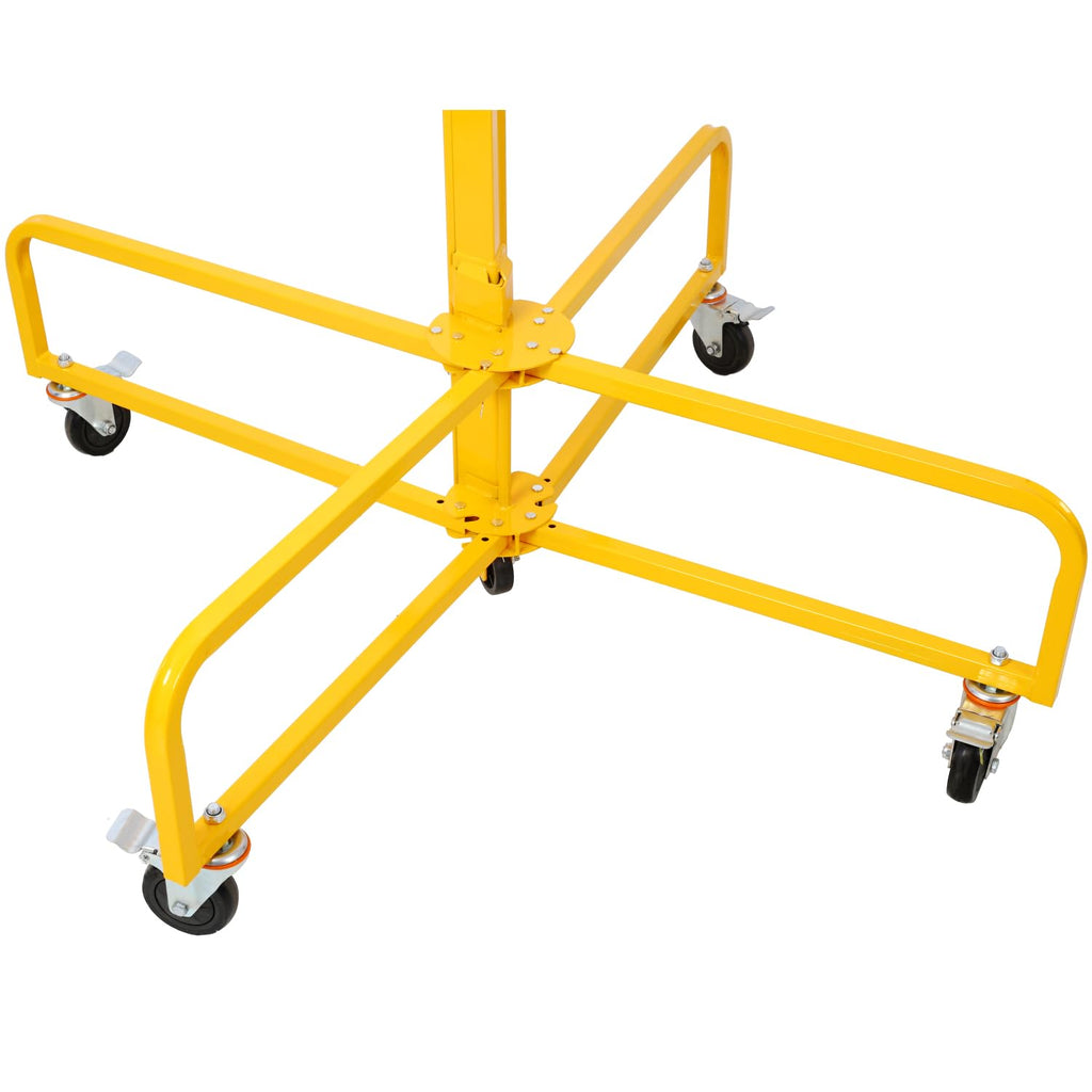 Drywall Lift Panel 16' Lift Drywall Panel Hoist Jack Lifter Jack Rolling Caster Wheel