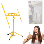 Drywall Lift Panel Manual and Electric Dual Purpose 10.5/12.1/13.4FT Max Height Three in One Drywall Lift and Lowering Lift for Ceiling and Walls Tools Sheetrock Lifter Tool(10.5FT)