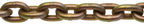 Campbell 0510426 System 7 Grade 70 Carbon Steel Transport Chain in Square Pail, Yellow Chromate, 1/4" Trade, 0.31" Diameter, 65' Length, 3150 lbs Load Capacity