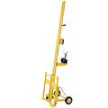 【LuckyNote】Drywall panel lift for walls, Load capacity 150LBS Heavy Duty Drywall Lifter, Use for drywall, OSB, plywood, insulation, cement board. Yellow Color,100 Inch Height