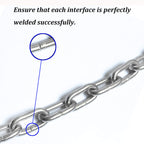 Garden Safety Chain,Stainless Steel Chain Chandelier Chain Decorative Chain Safety Guardrail Chain Restrain The Dog Chain Dog Chain (35kg) Lock Door Lock Car Lock Workshop Chain
