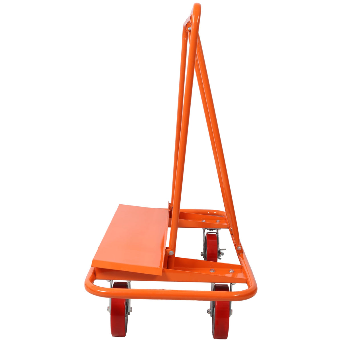 Heavy Duty Drywall Cart 3300lbs Capacity: Professional Panel Dolly with 8" Polyurethane Wheels & Steel Frame for Contractors - Secure Transport & Vertical Storage for Sheetrock & Building Mat