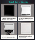 Lockable Ceiling Access Panel 11x26in - Drywall Lift Attic Door for Easy Inspection & Service - Perfect for Electrical, Plumbing & Cable Access - Durable Hatch Door