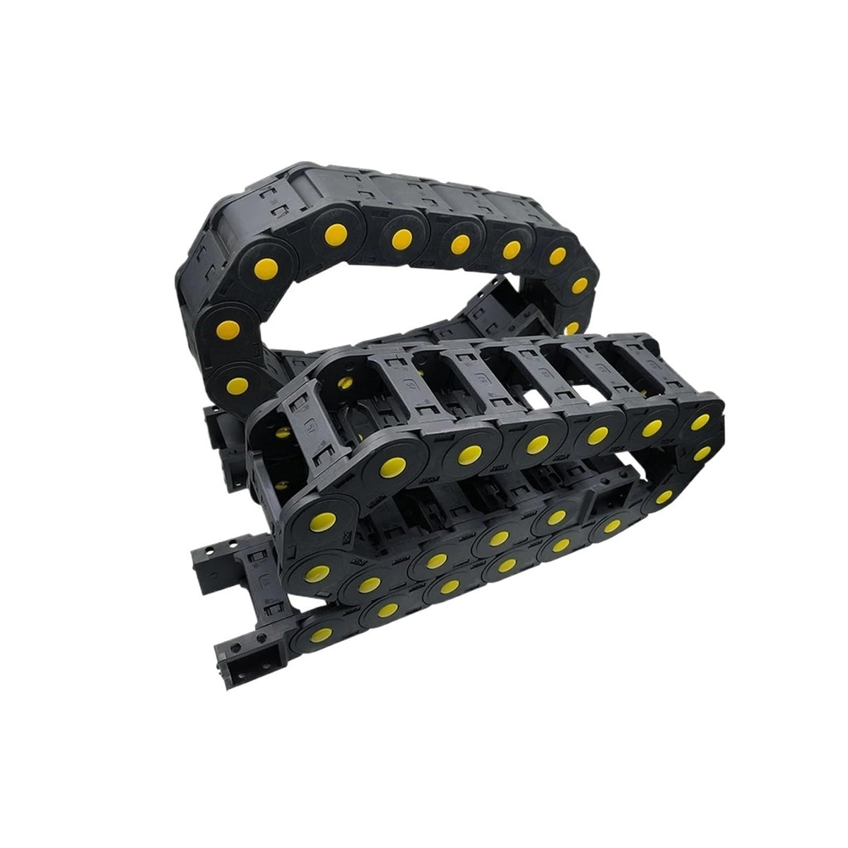 25x25 25x38 25x50 25x57 25x70 25x77 25x103mm Nylon Mochine Towline Cable Chain Non-Opening Enclosed Drag Chain L1m for CNC