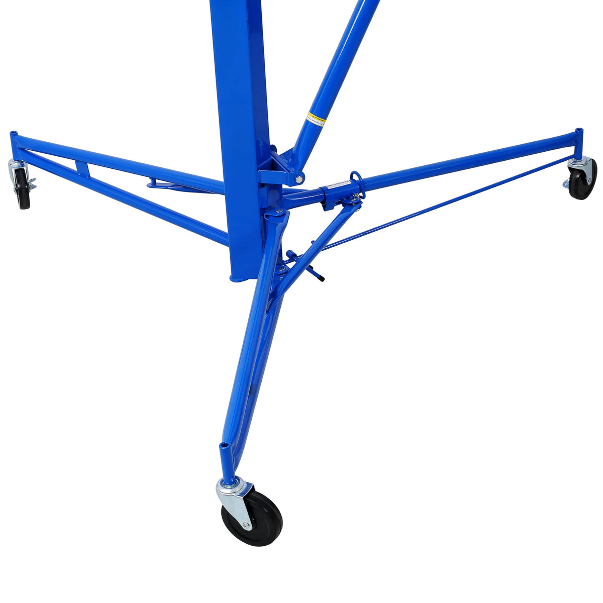 Drywall Hoist 16ft Lifter Wallboard Jack Adjustable Ceiling Panel Lift Plasterboard Lifting Tool for Construction Heavy Duty Gypsum Board Lifter with Telescopic Arm for Home and Commercial Use Blue