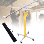 Professional 3-in-1 Drywall Lift Ceiling Installation Tool,50kg (110 Lbs) Capacity,3-5m Adjustable Height with Hand Crank & Electric Drill Drive,Built-In Leveling & Drilling Guide,Foldable Design,4.5m
