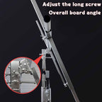 Three in One Drywall Lift Sheetrock Lift with Electric Hammer Bracket, Rolling Caster Wheels Lockable Construction Tools Mobile Installation Brackets(3M)