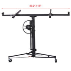 Drywall Lift, 16-Foot Panel Hoist, 150-lb Capacity, Black