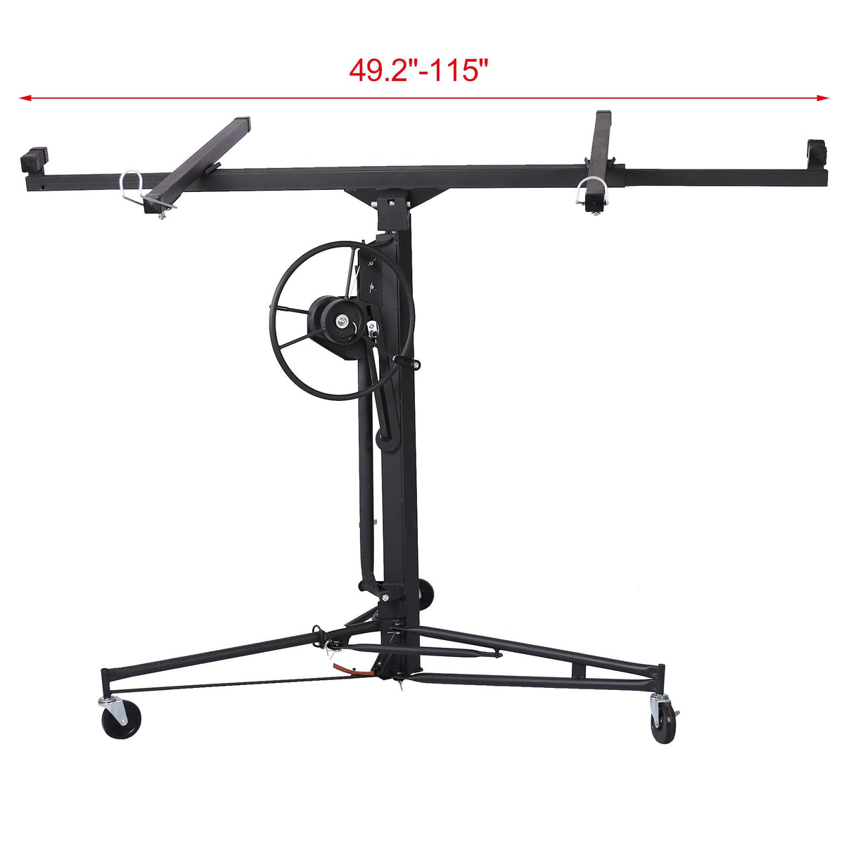 Drywall Lift, 16-Foot Panel Hoist, 150-lb Capacity, Black