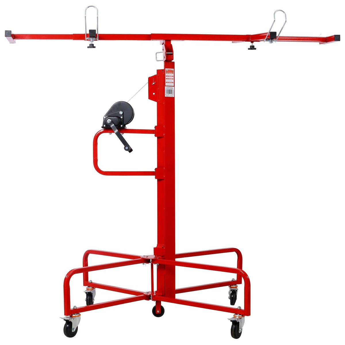 Drywall Lift Panel 13' Lift Drywall Panel Hoist Jack Lifter Jack Rolling Caster Wheel