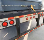 Mytee Products 4 Pack 5/16 Inch x 20 FT Grade 70 Binder Chain with Clevis Grab Hooks - G70 Transport Tow Chain - 4,700 Lbs Working Load Limit