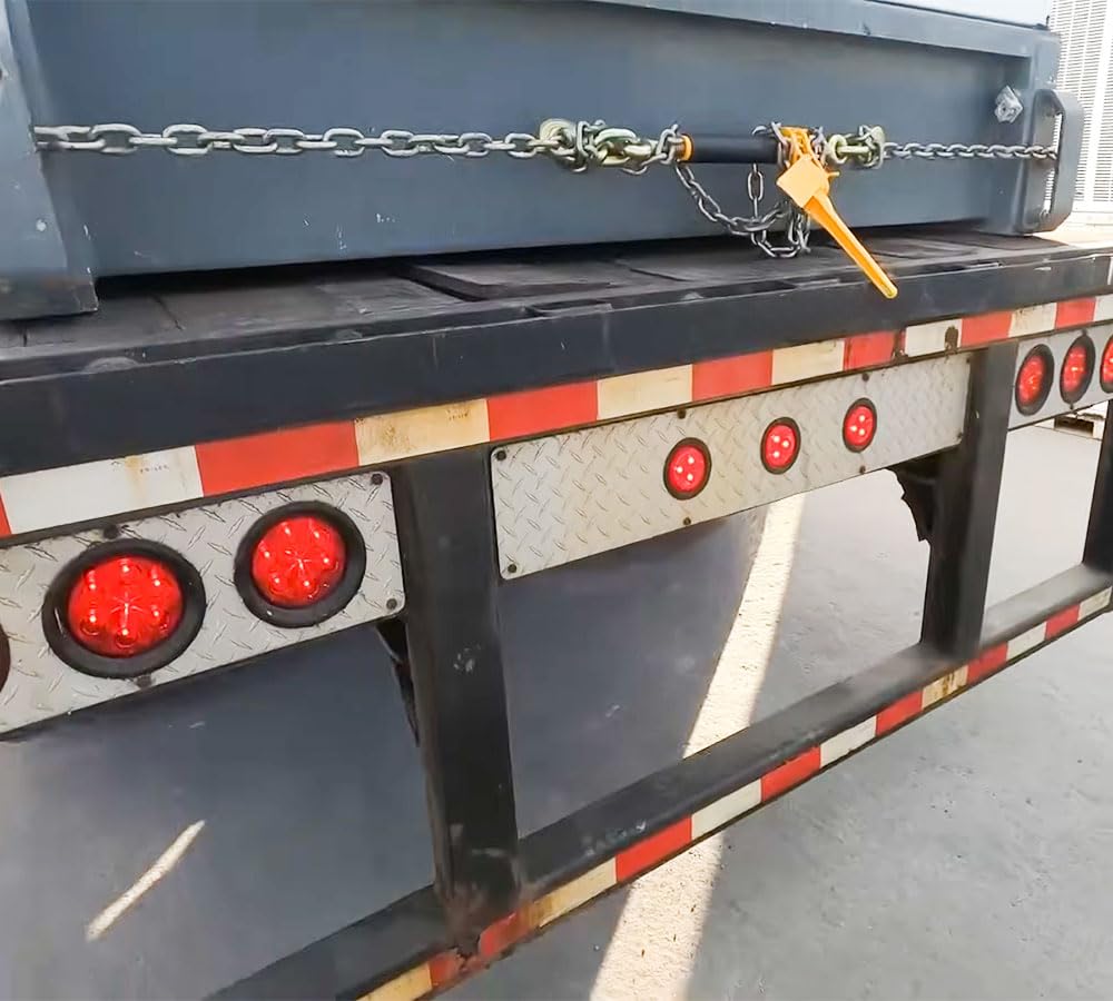 Mytee Products 4 Pack 5/16 Inch x 20 FT Grade 70 Binder Chain with Clevis Grab Hooks - G70 Transport Tow Chain - 4,700 Lbs Working Load Limit