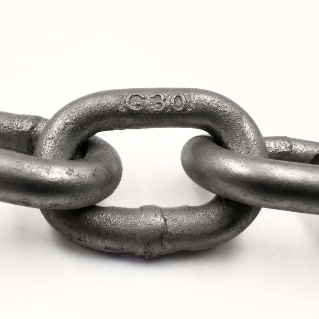 G30 Proof Coil Chain, Hot-Dipped Galvanized, 3/8", 050 ft