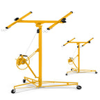 11FT Drywall Lift 150lb, 360 Swivel & 60 Tilt, Tool-Free, 3 Locking Casters