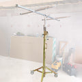 Drywall Lifter Heavy Duty - 3 M 3.5 M 4 M Drywall Jack Lift for Ceiling with Adjustable Telescopic Arm - Portable Drywall Rolling Lifter Panel for Home Improvement(Max H 4m/13.1ft+Lockable wheels)