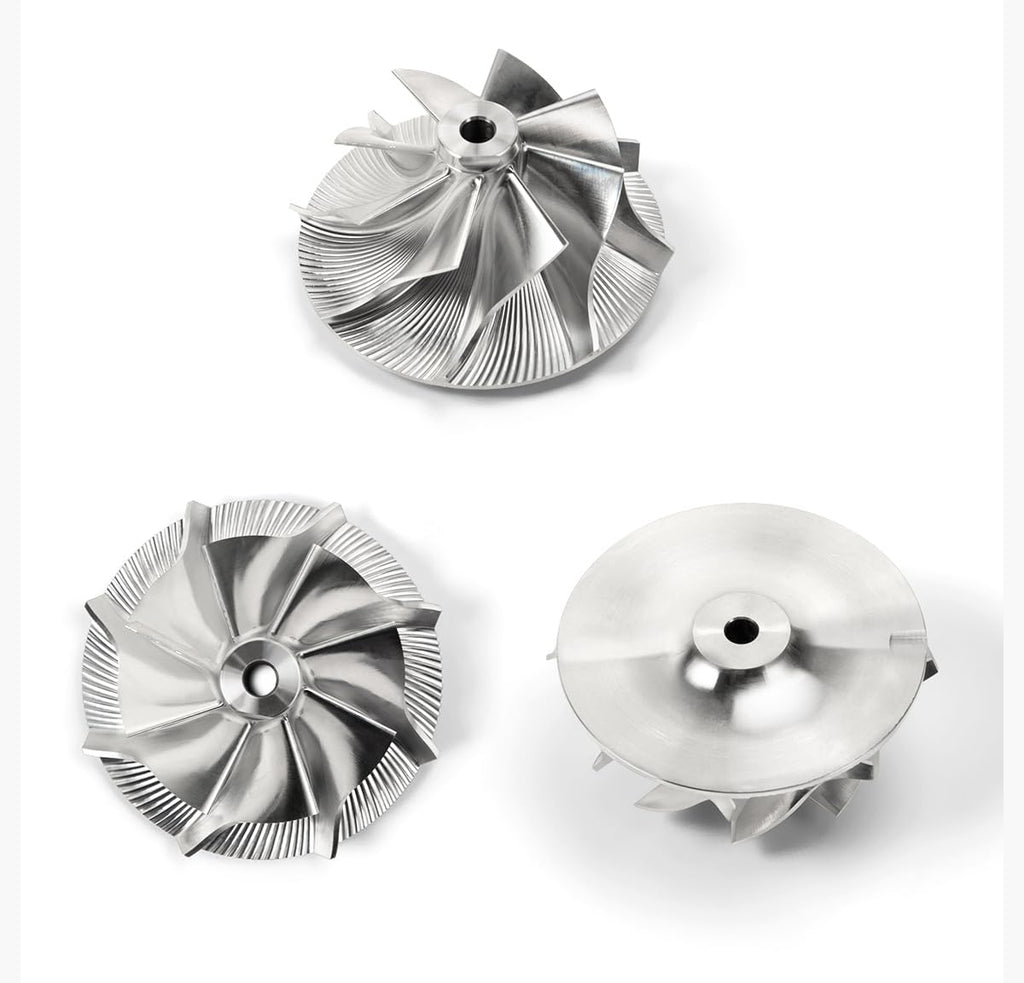Billet Forged Turbocharger Compressor Wheel 36x46mm 8+0 Reverse Rotation 5-AXIS CNC Machine 3.1mm Bore Size